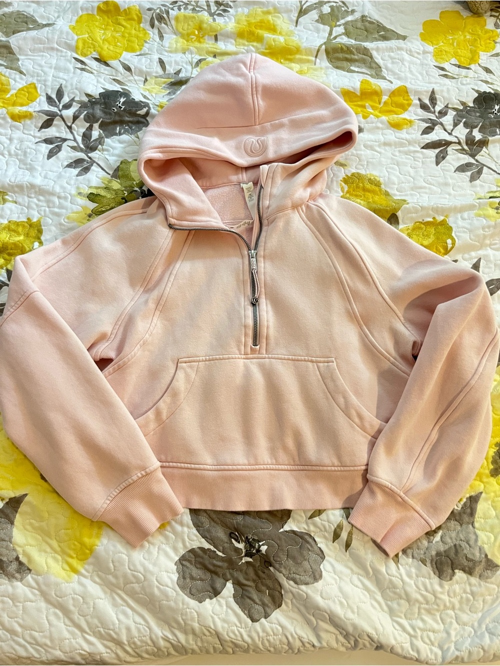 Lululemon Athletica Half-Zip Hoodie Pullover XS/S Light Pink